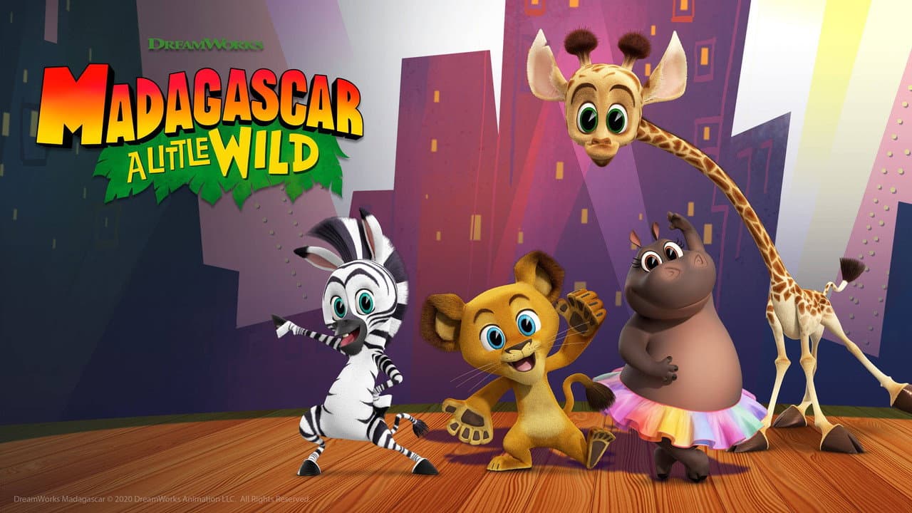 Madagascar: A Little Wild — backdrops with title 4