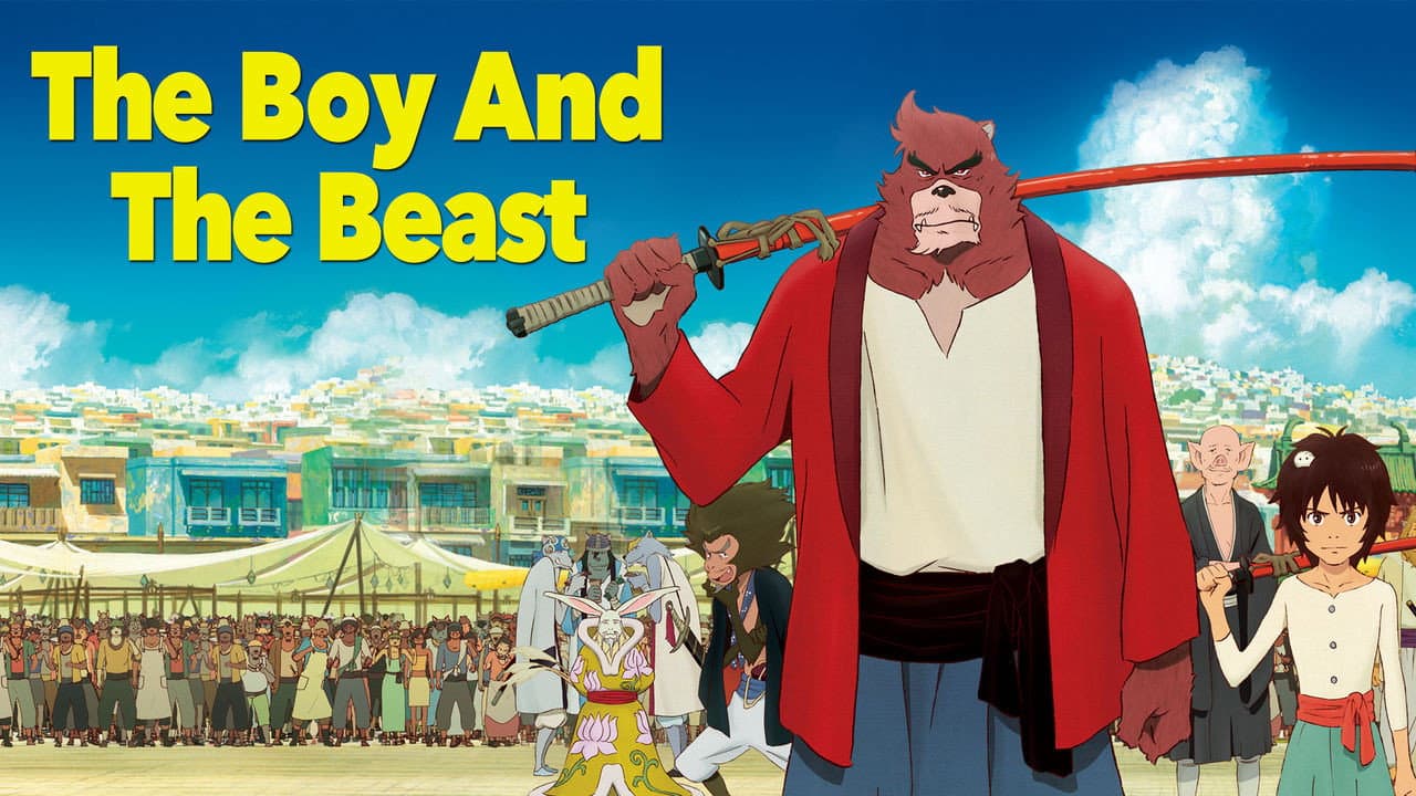The Boy and the Beast — backdrops with title 1