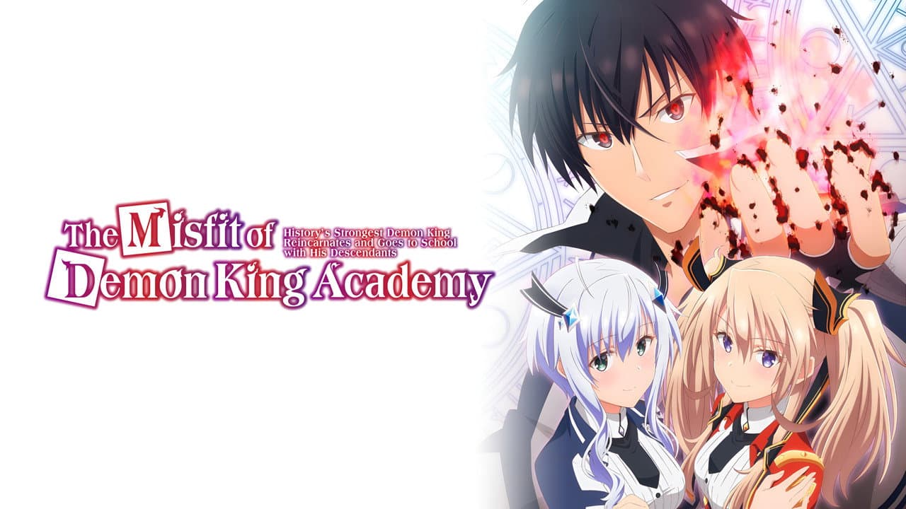 The Misfit of Demon King Academy — backdrops with title 2