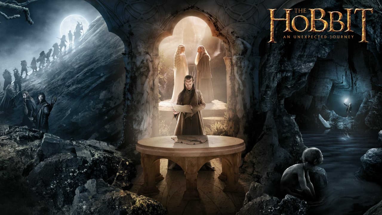 The Hobbit: An Unexpected Journey — backdrops with title 7