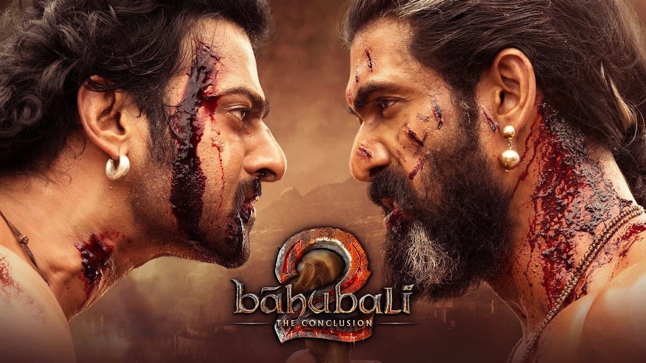 Bāhubali 2: The Conclusion — backdrops with title 2