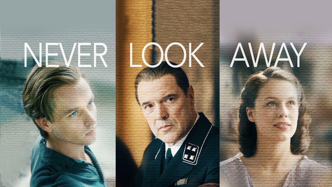 Never Look Away — backdrops with title 1