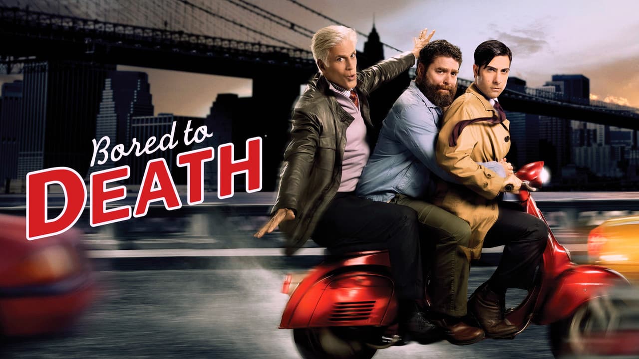 Bored to Death — backdrops with title 2