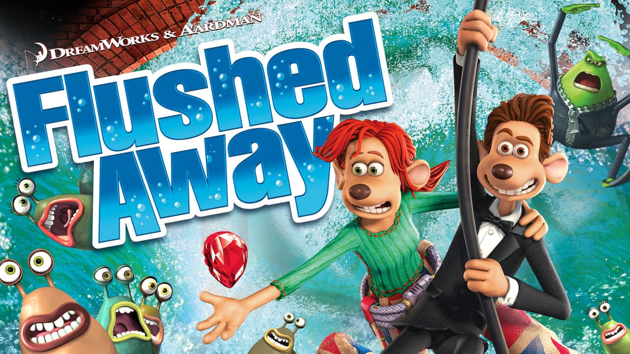 Flushed Away — backdrops with title 3