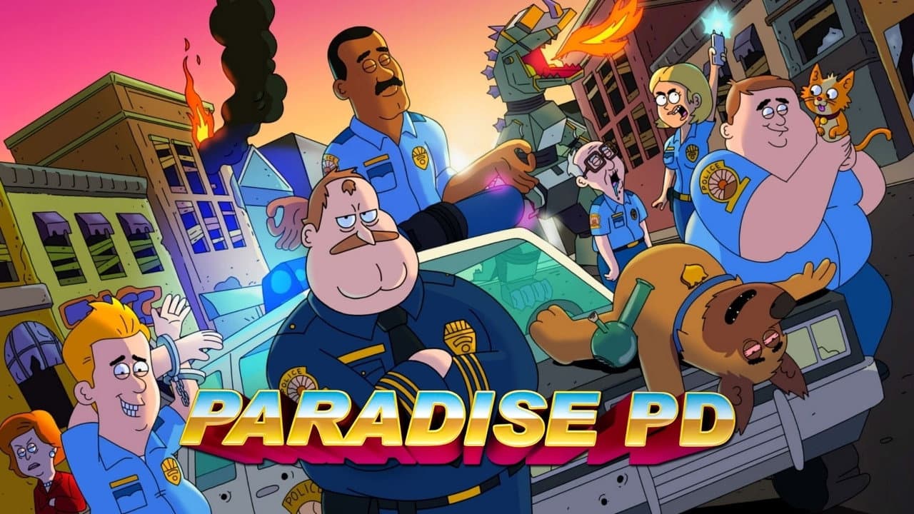 Paradise PD — backdrops with title 1