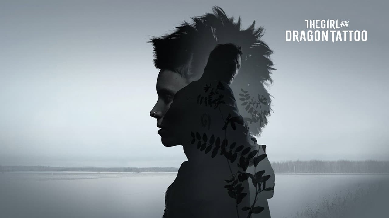 The Girl with the Dragon Tattoo — backdrops with title 4