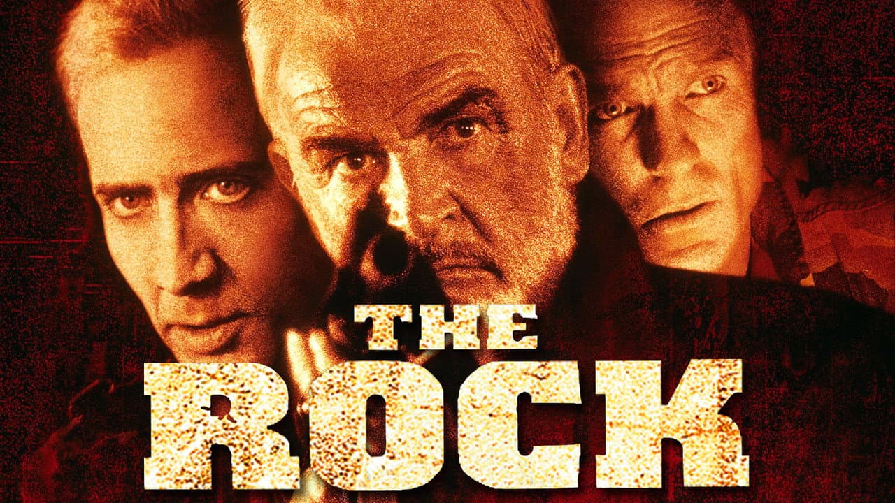 The Rock — backdrops with title 1