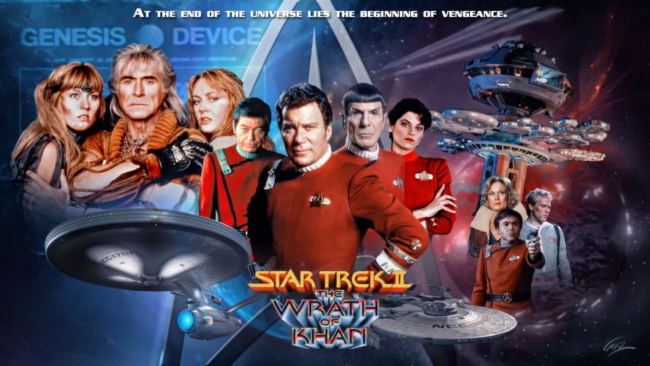 Star Trek II: The Wrath of Khan — backdrops with title 8