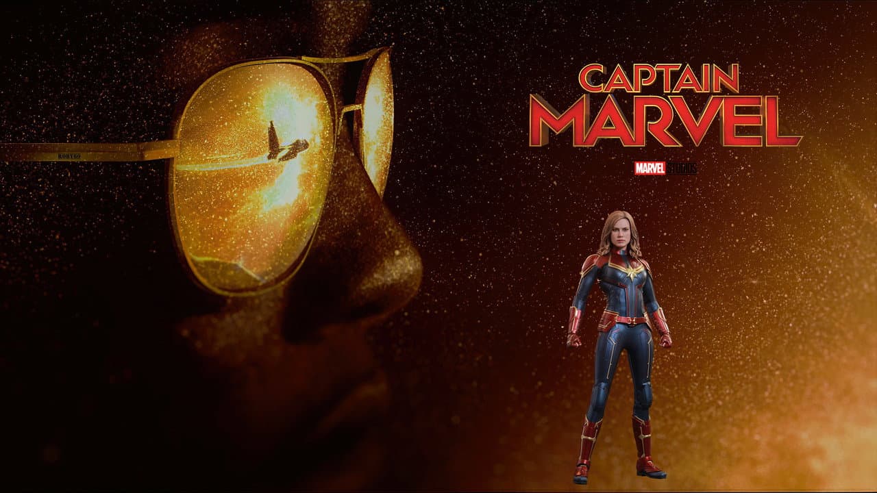 Captain Marvel — backdrops with title 8