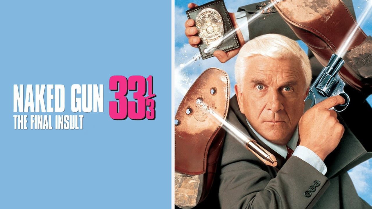 Naked Gun 33⅓: The Final Insult — backdrops with title 4