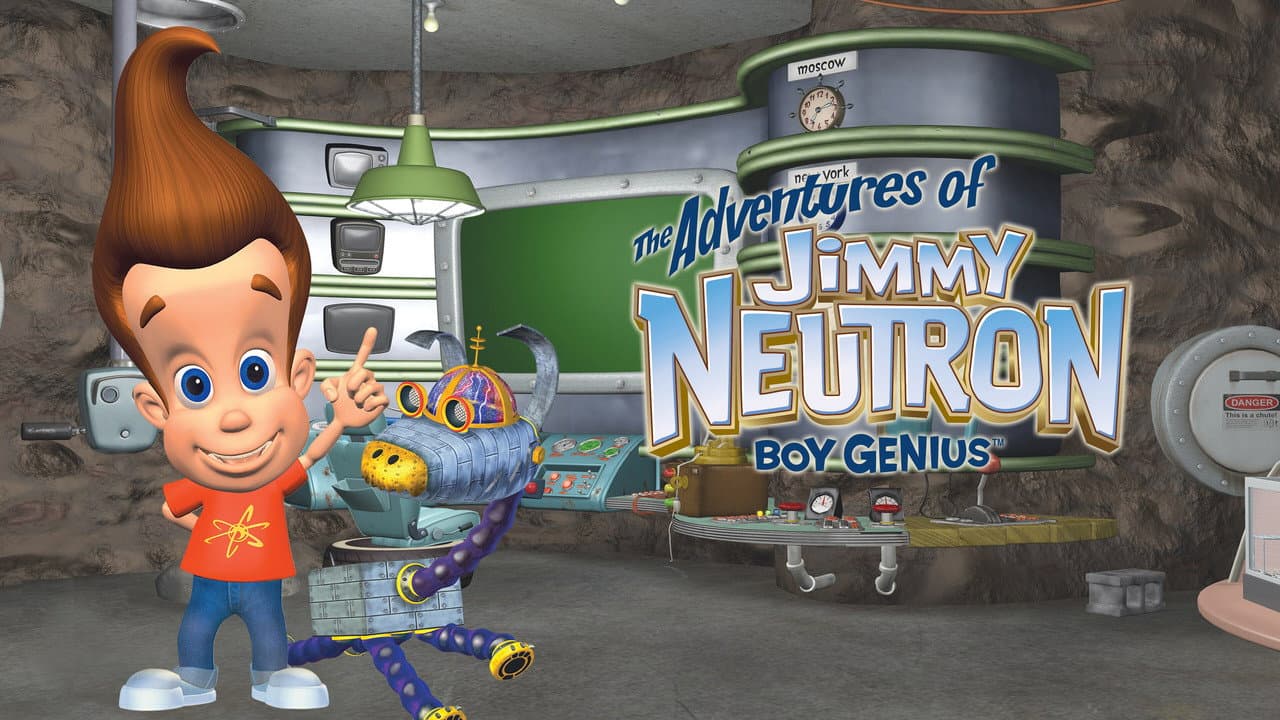The Adventures of Jimmy Neutron: Boy Genius — backdrops with title 2