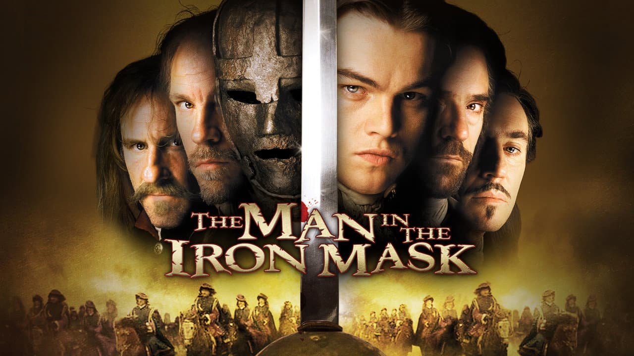 The Man in the Iron Mask — backdrops with title 2
