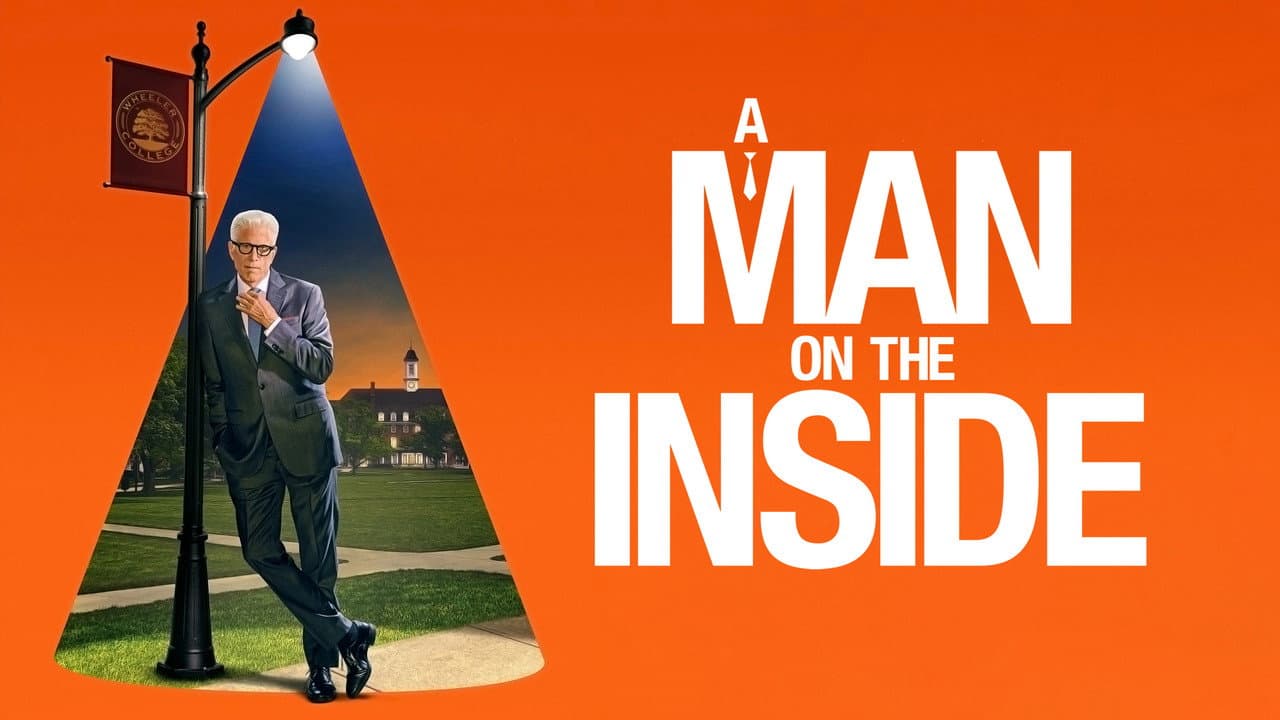 A Man on the Inside — backdrops with title 4