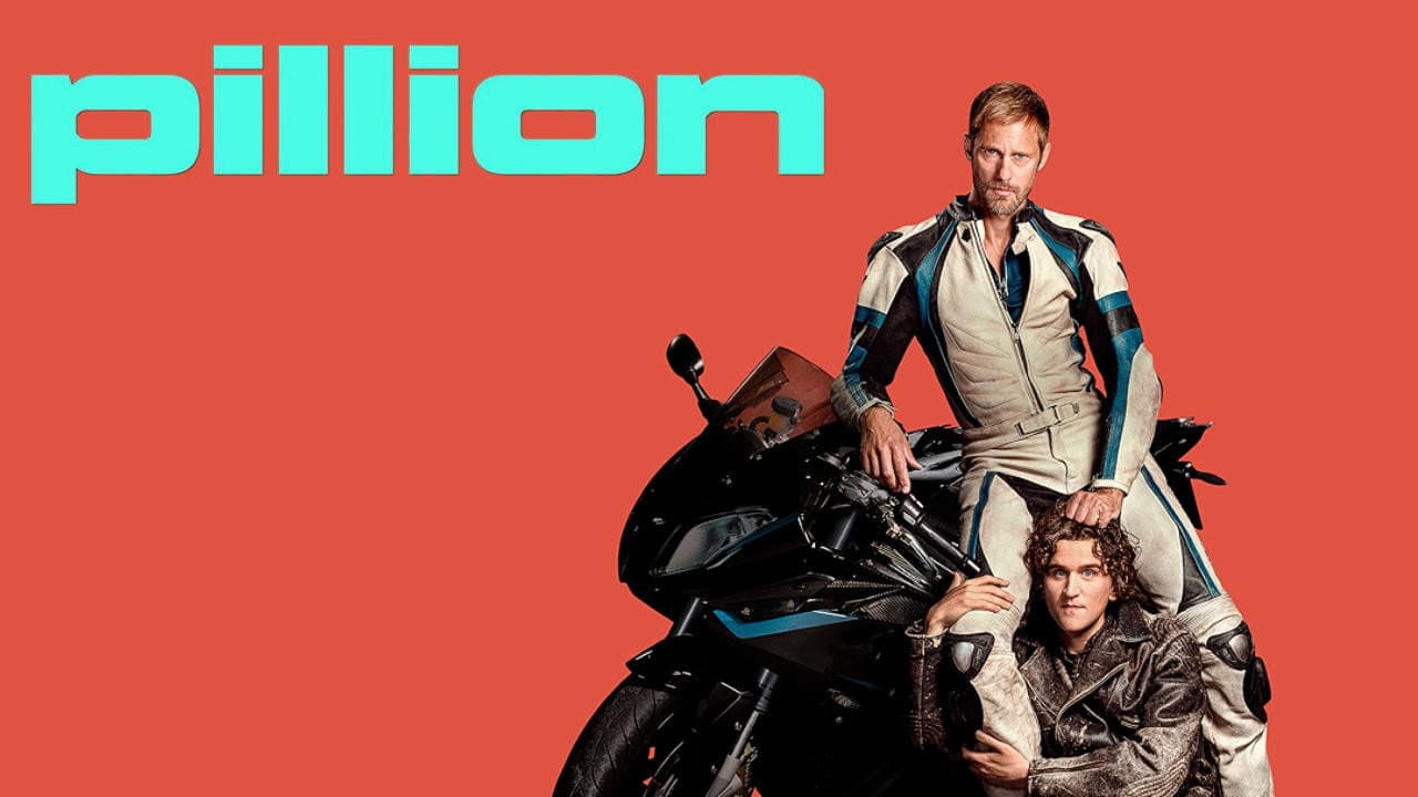 Pillion — backdrops with title 3