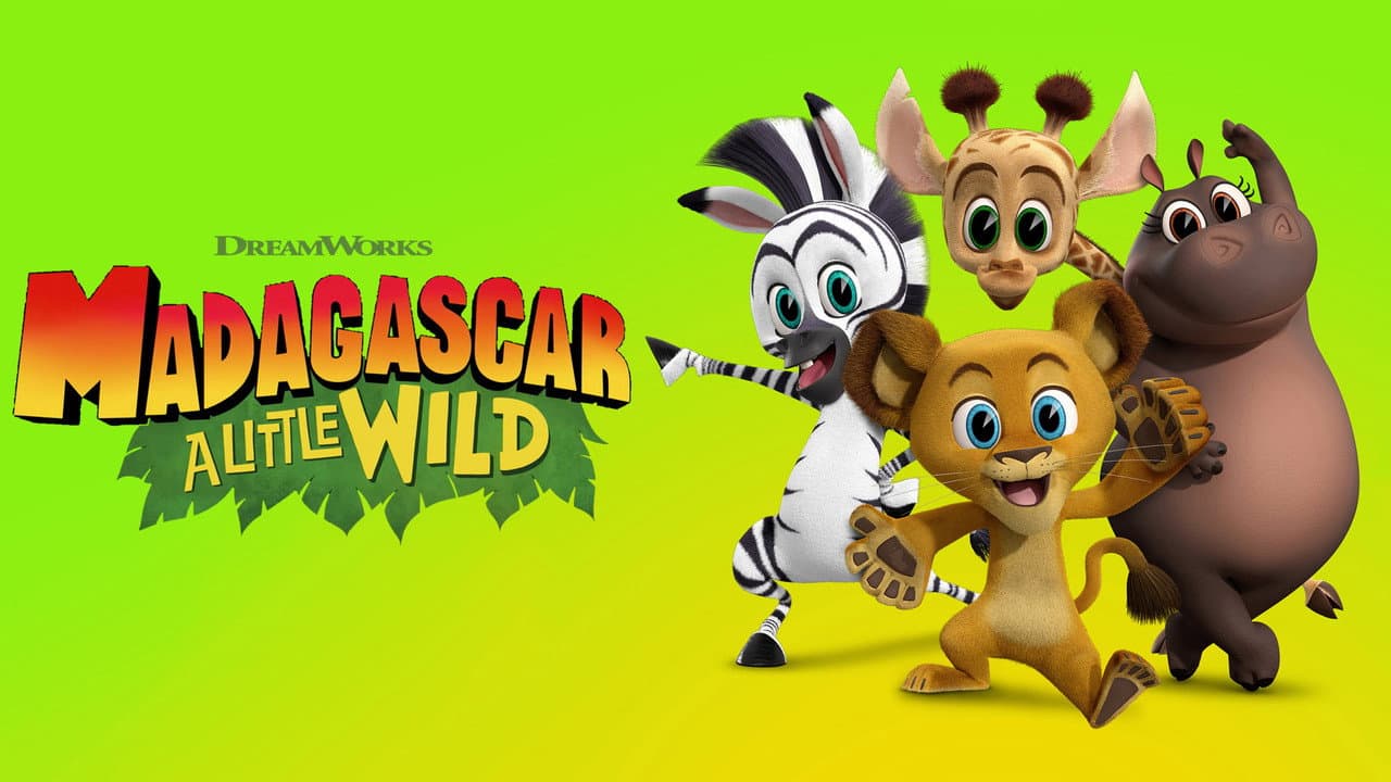 Madagascar: A Little Wild — backdrops with title 5