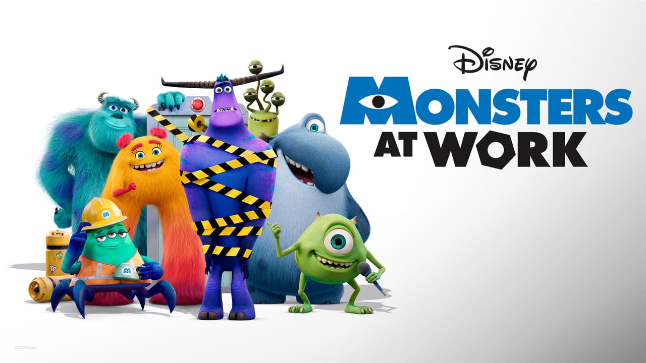 Monsters at Work — backdrops with title 3