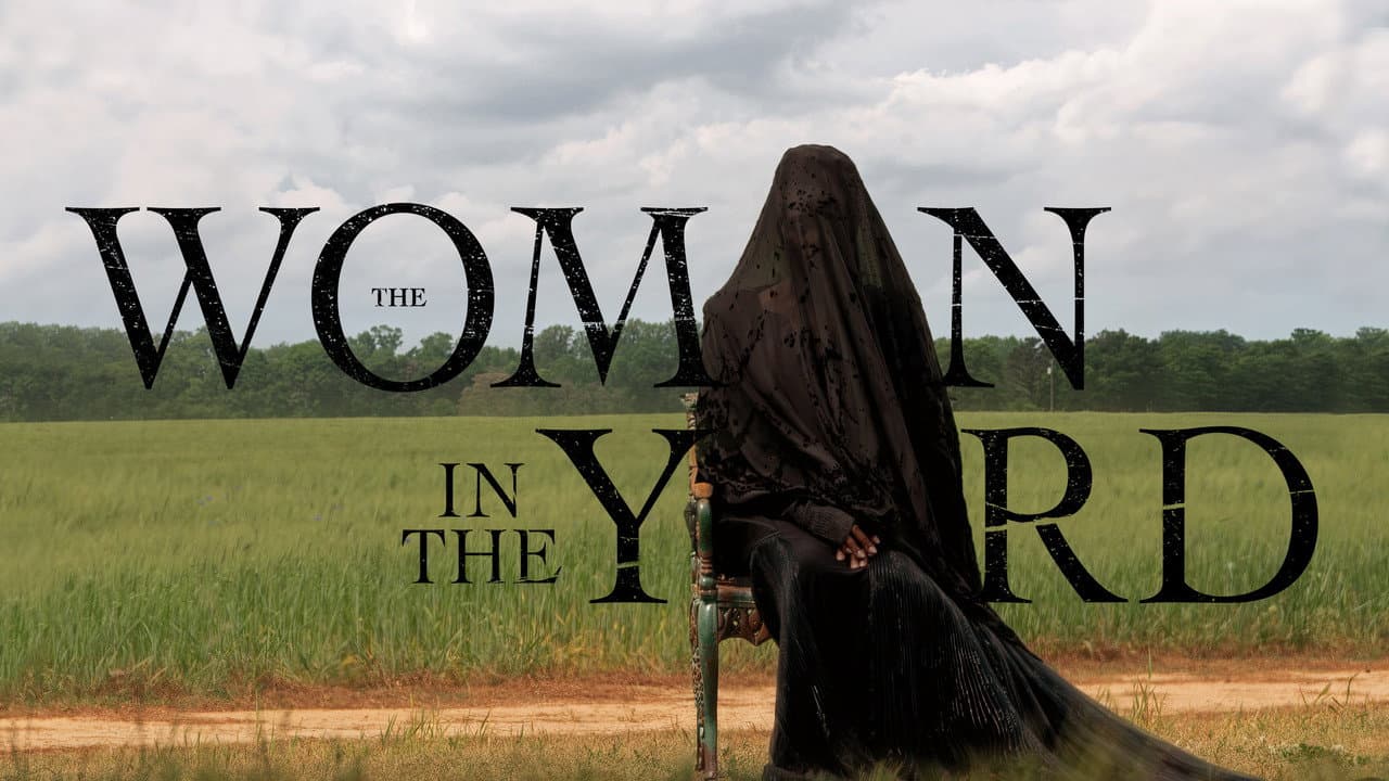 The Woman in the Yard — backdrops with title 1