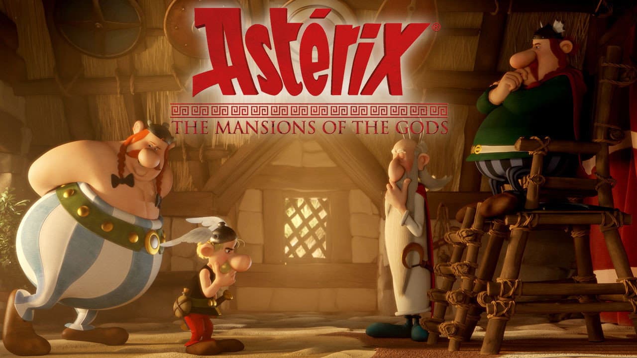 Asterix: The Mansions of the Gods — backdrops with title 1