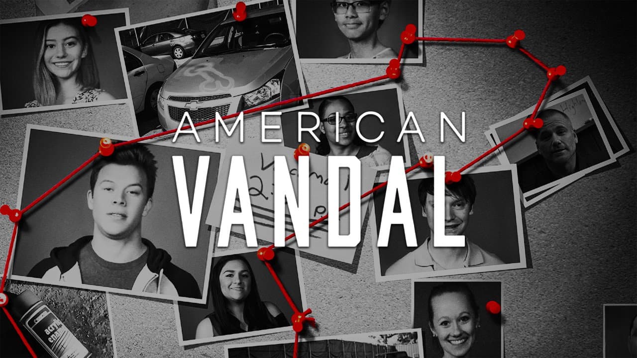 American Vandal — backdrops with title 3