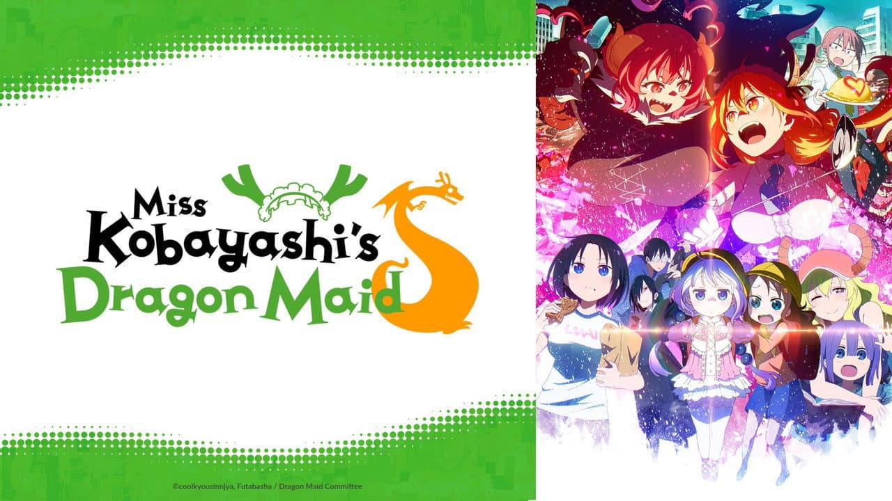 Miss Kobayashi's Dragon Maid — backdrops with title 1
