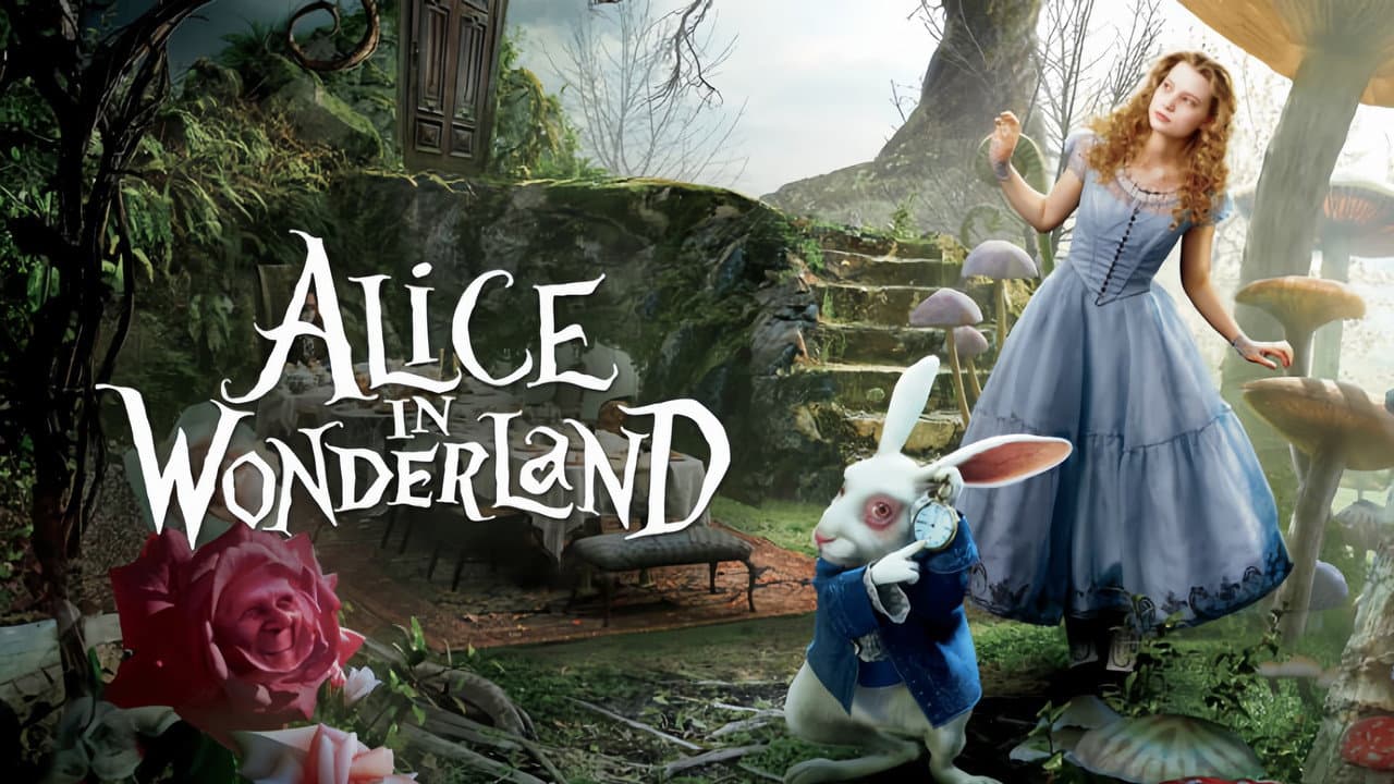 Alice in Wonderland — backdrops with title 3