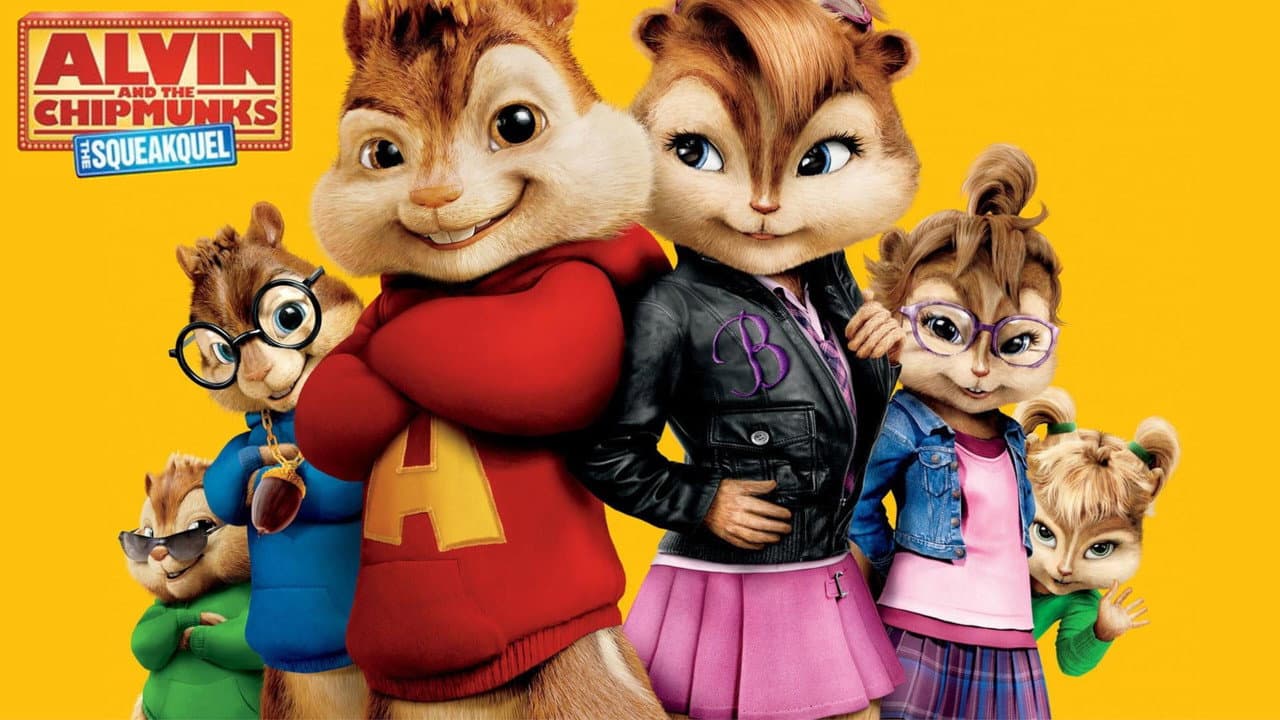 Alvin and the Chipmunks: The Squeakquel — backdrops with title 1