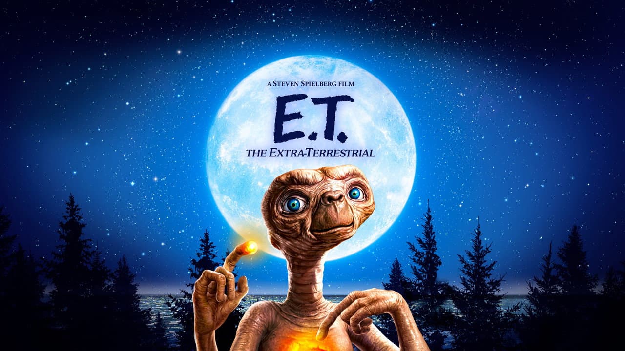 E.T. the Extra-Terrestrial — backdrops with title 1