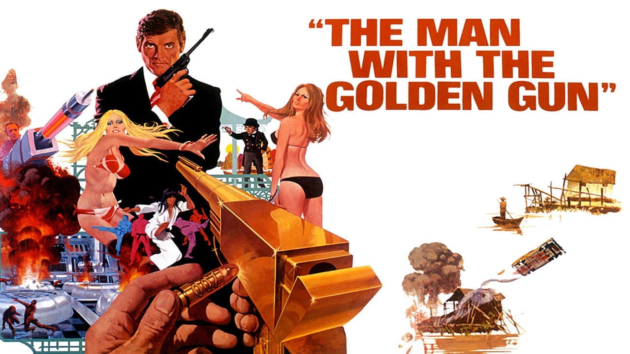The Man with the Golden Gun — backdrops with title 5