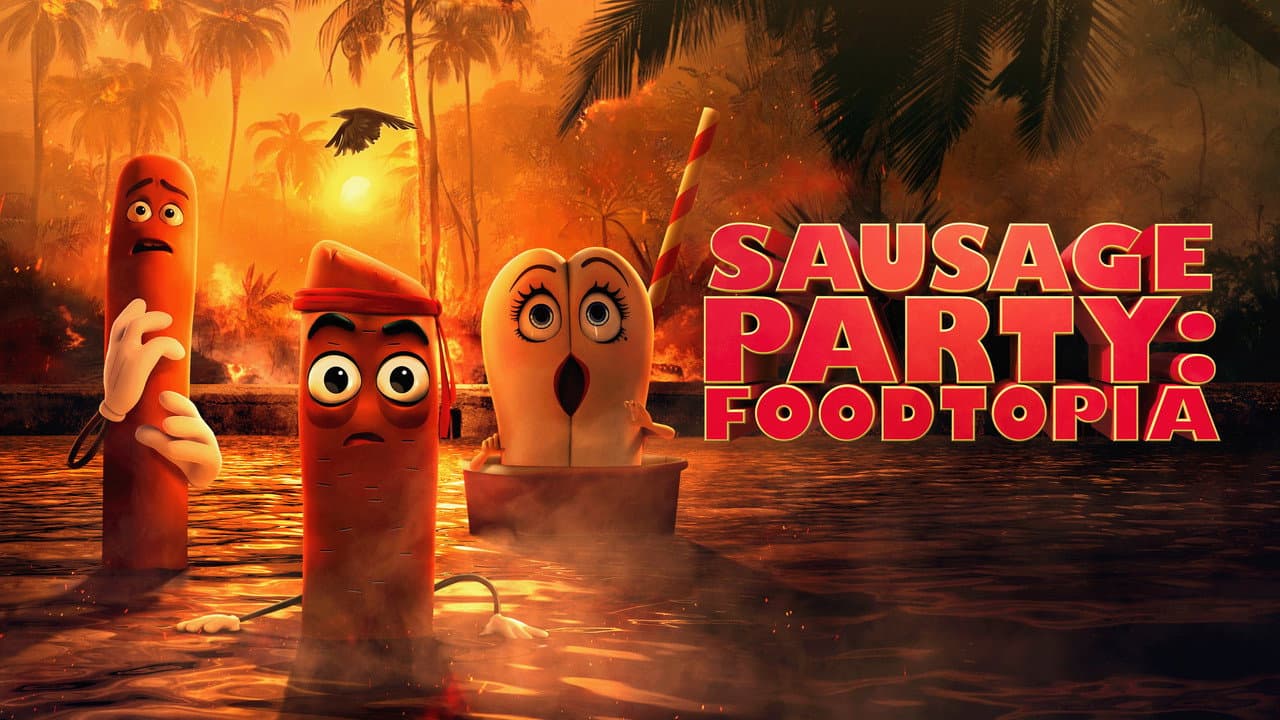 Sausage Party: Foodtopia — backdrops with title 2