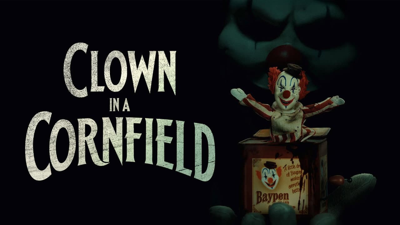 Clown in a Cornfield — backdrops with title 3