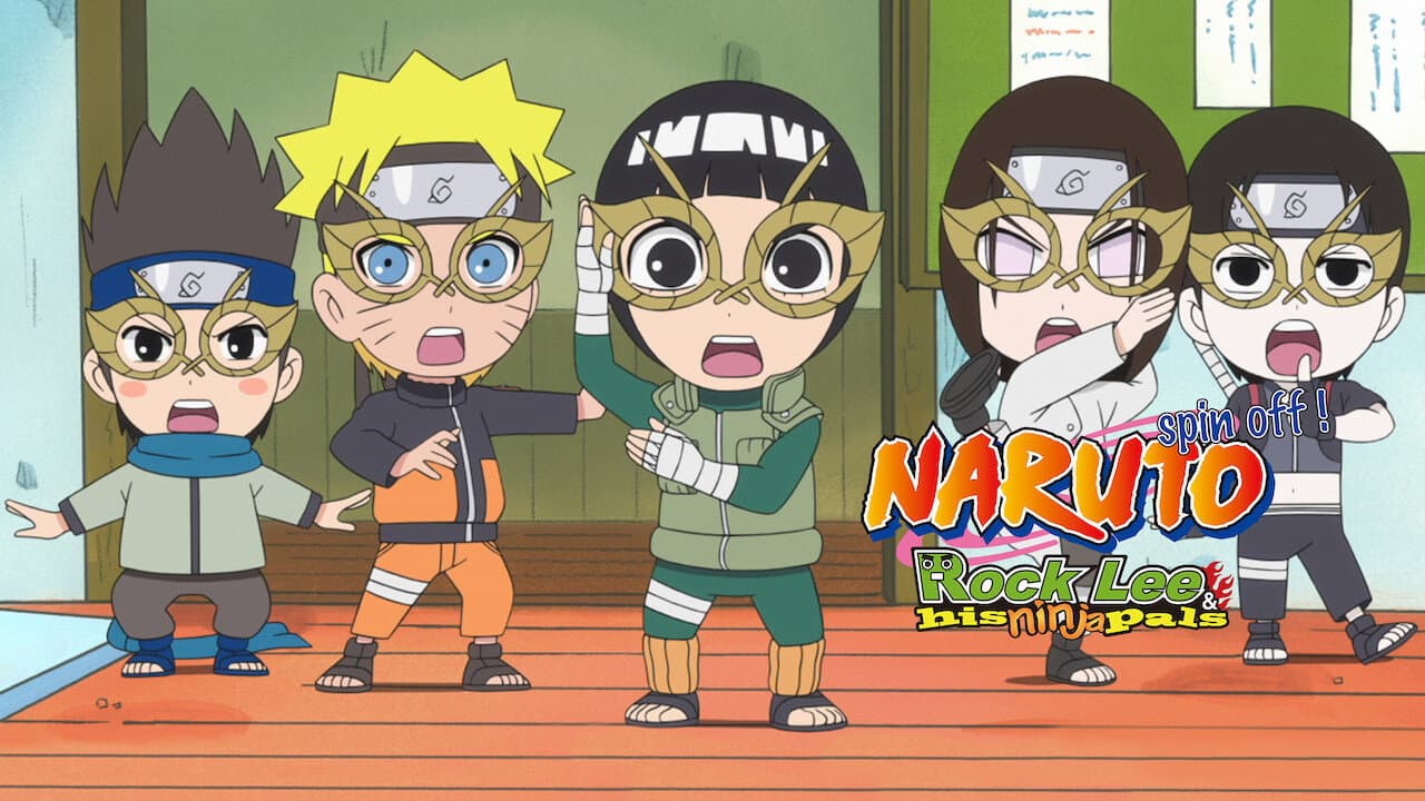 NARUTO Spin-Off: Rock Lee & His Ninja Pals — backdrops with title 1