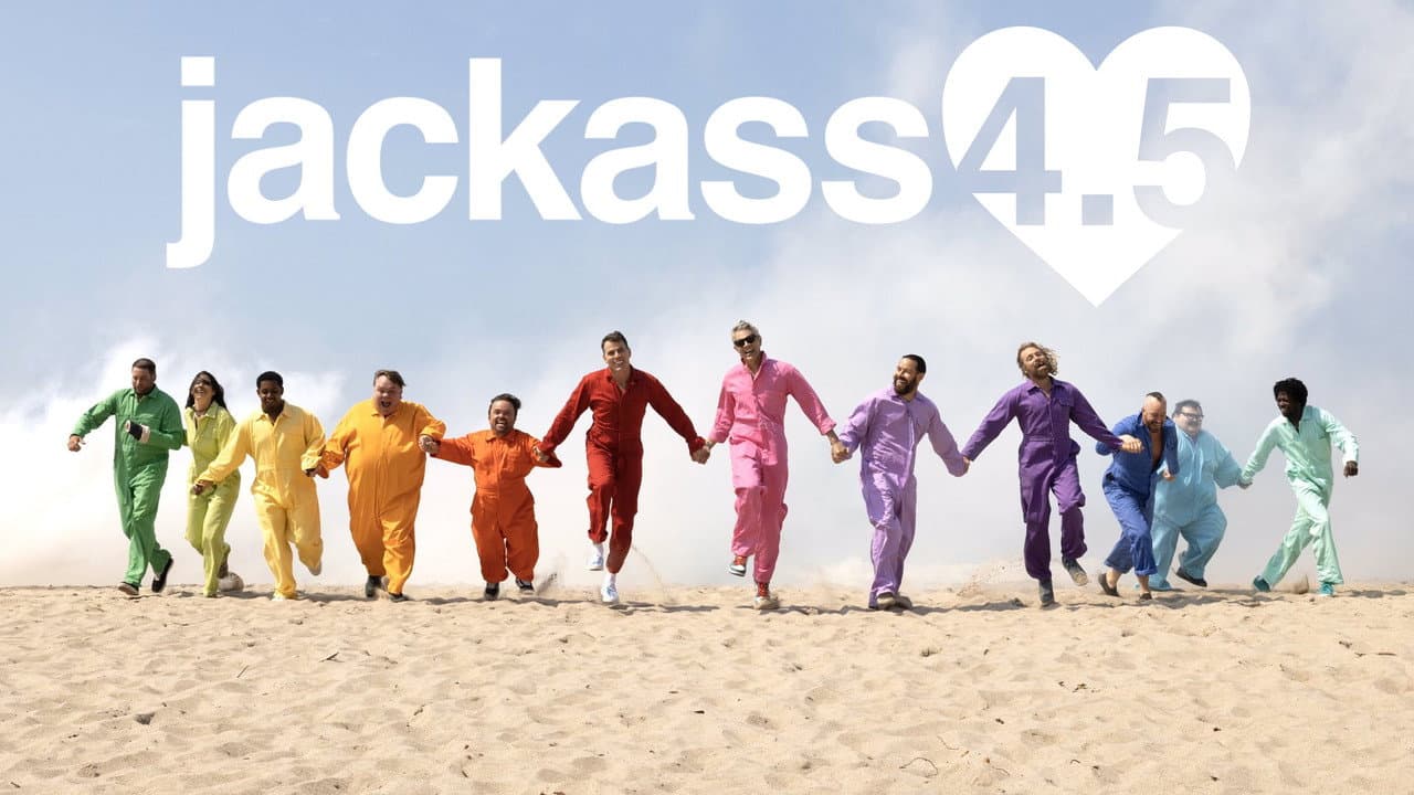 Jackass 4.5 — backdrops with title 1