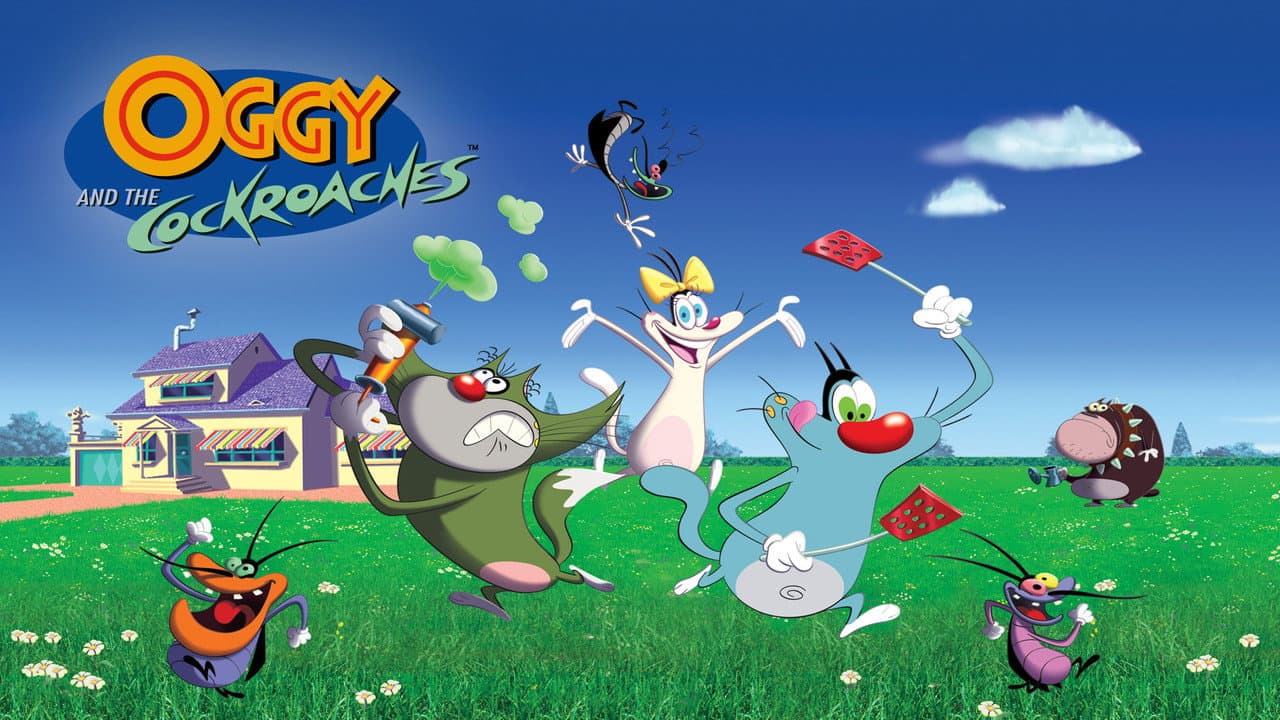 Oggy and the Cockroaches — backdrops with title 8