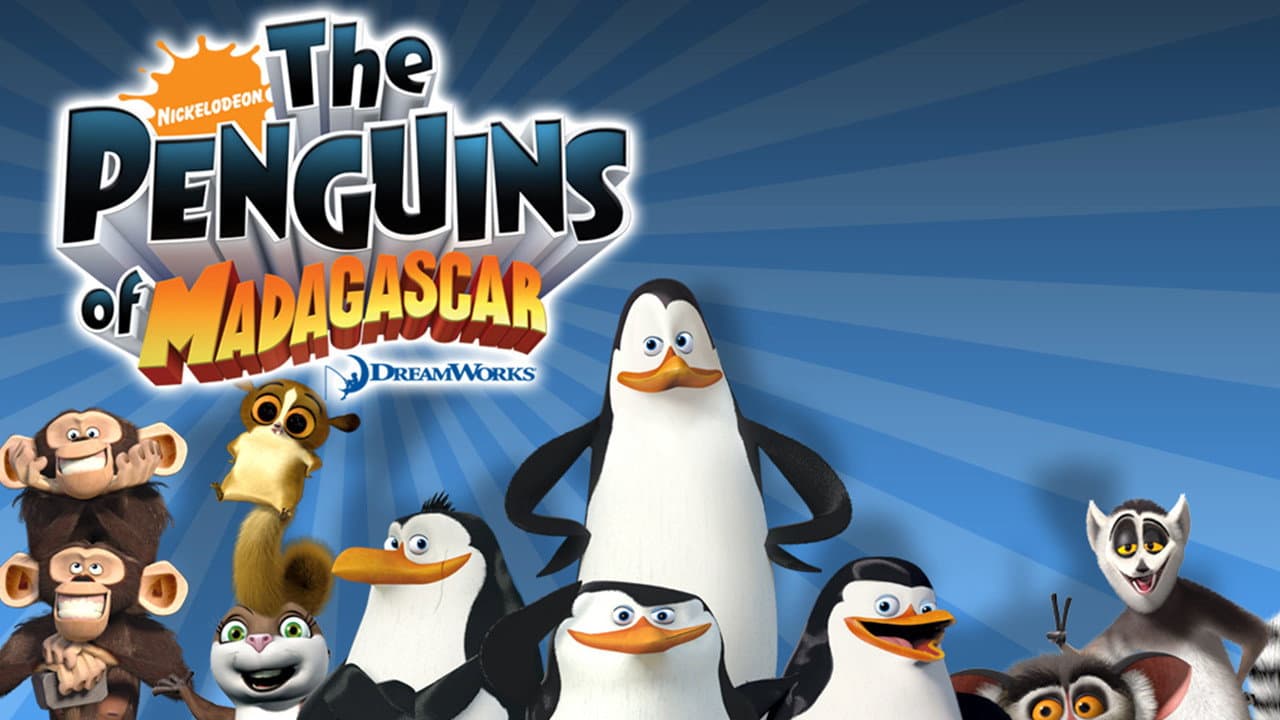 The Penguins of Madagascar — backdrops with title 3