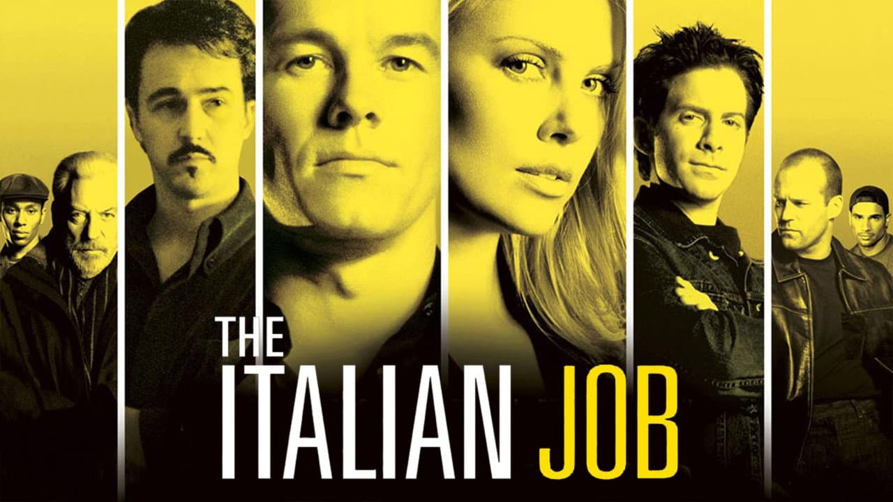 The Italian Job — backdrops with title 2