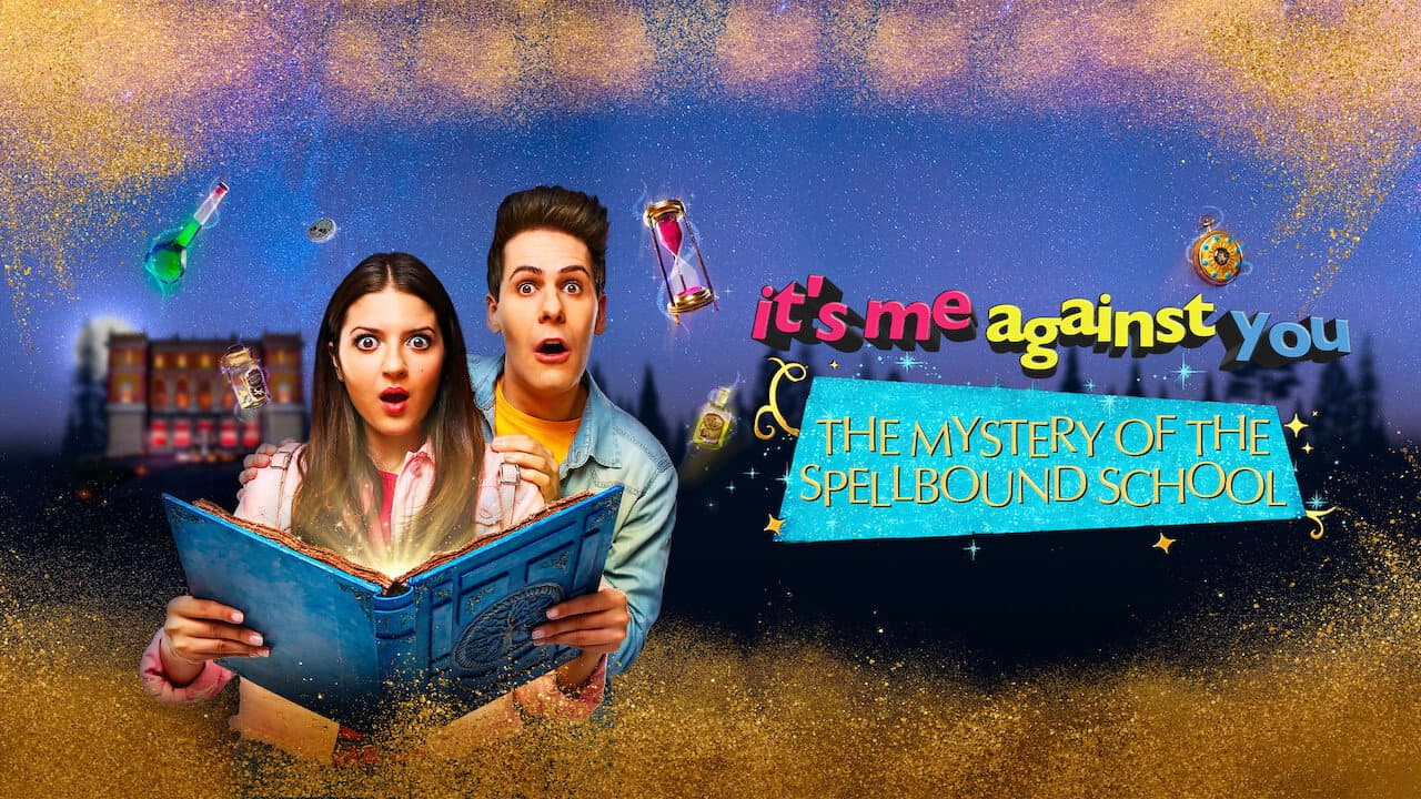 It's me against you - The mystery of the spellbound school — backdrops with title 1