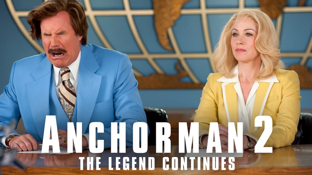 Anchorman 2: The Legend Continues — backdrops with title 3
