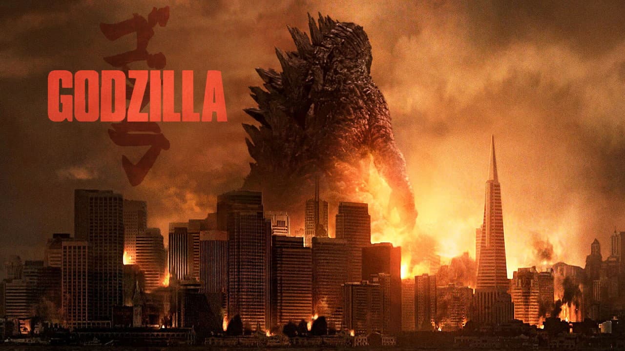 Godzilla — backdrops with title 8