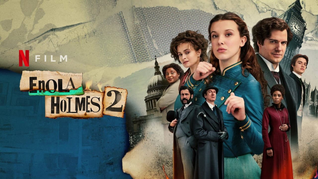 Enola Holmes 2 — backdrops with title 3