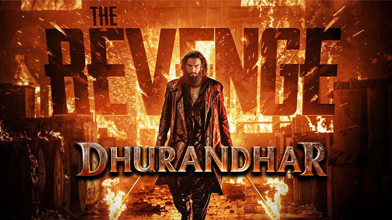 Dhurandhar: The Revenge — backdrops with title 7
