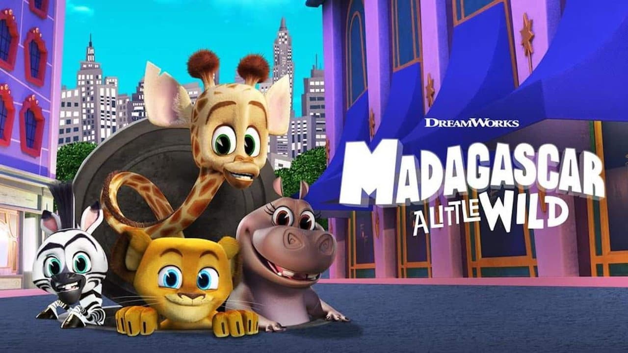 Madagascar: A Little Wild — backdrops with title 2