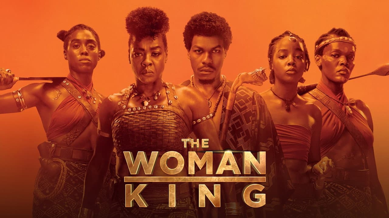 The Woman King — backdrops with title 3