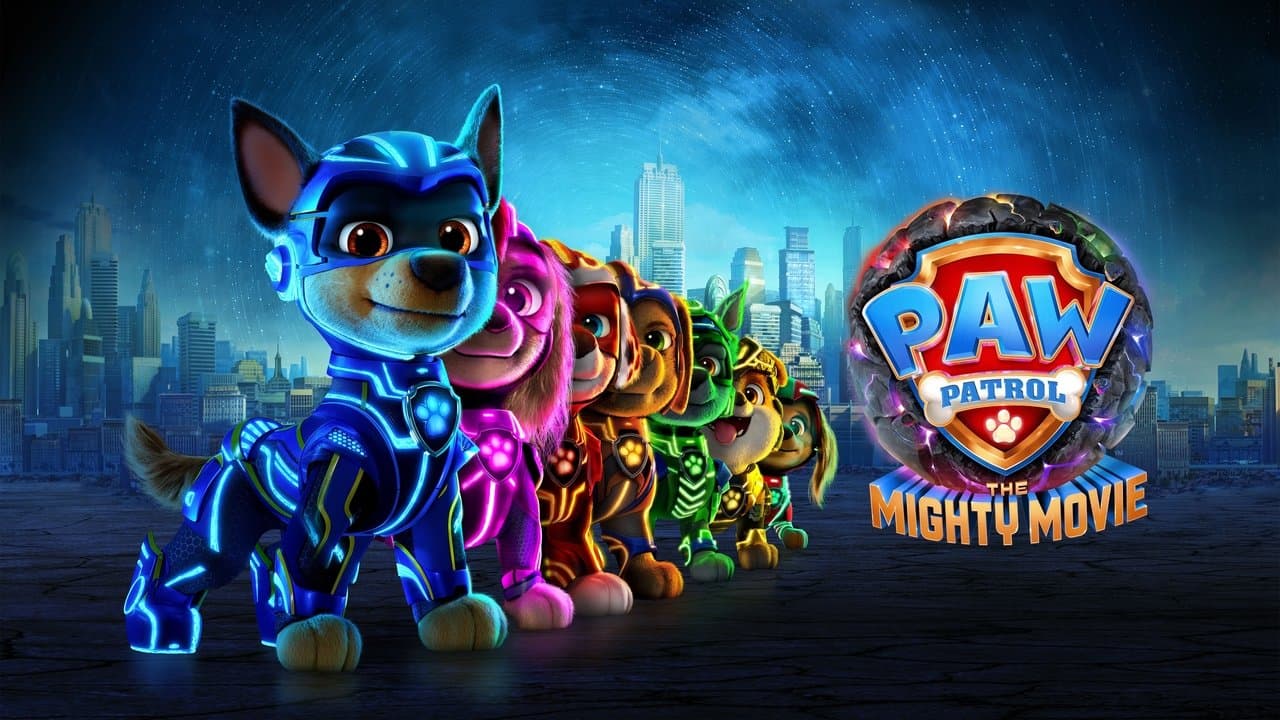 PAW Patrol: The Mighty Movie — backdrops with title 2