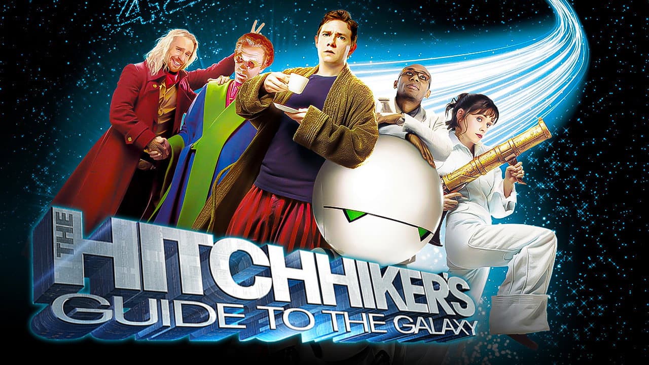 The Hitchhiker's Guide to the Galaxy — backdrops with title 5