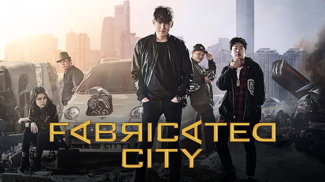 Fabricated City — backdrops with title 2