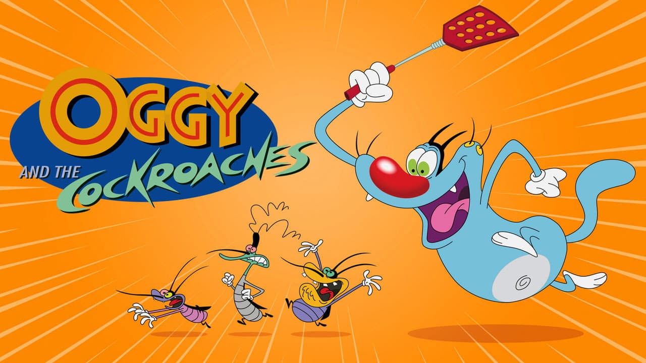 Oggy and the Cockroaches — backdrops with title 1