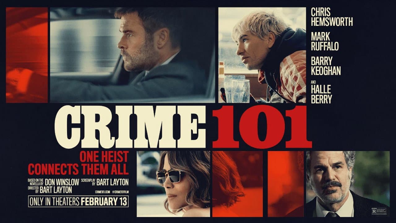 Crime 101 — backdrops with title 5