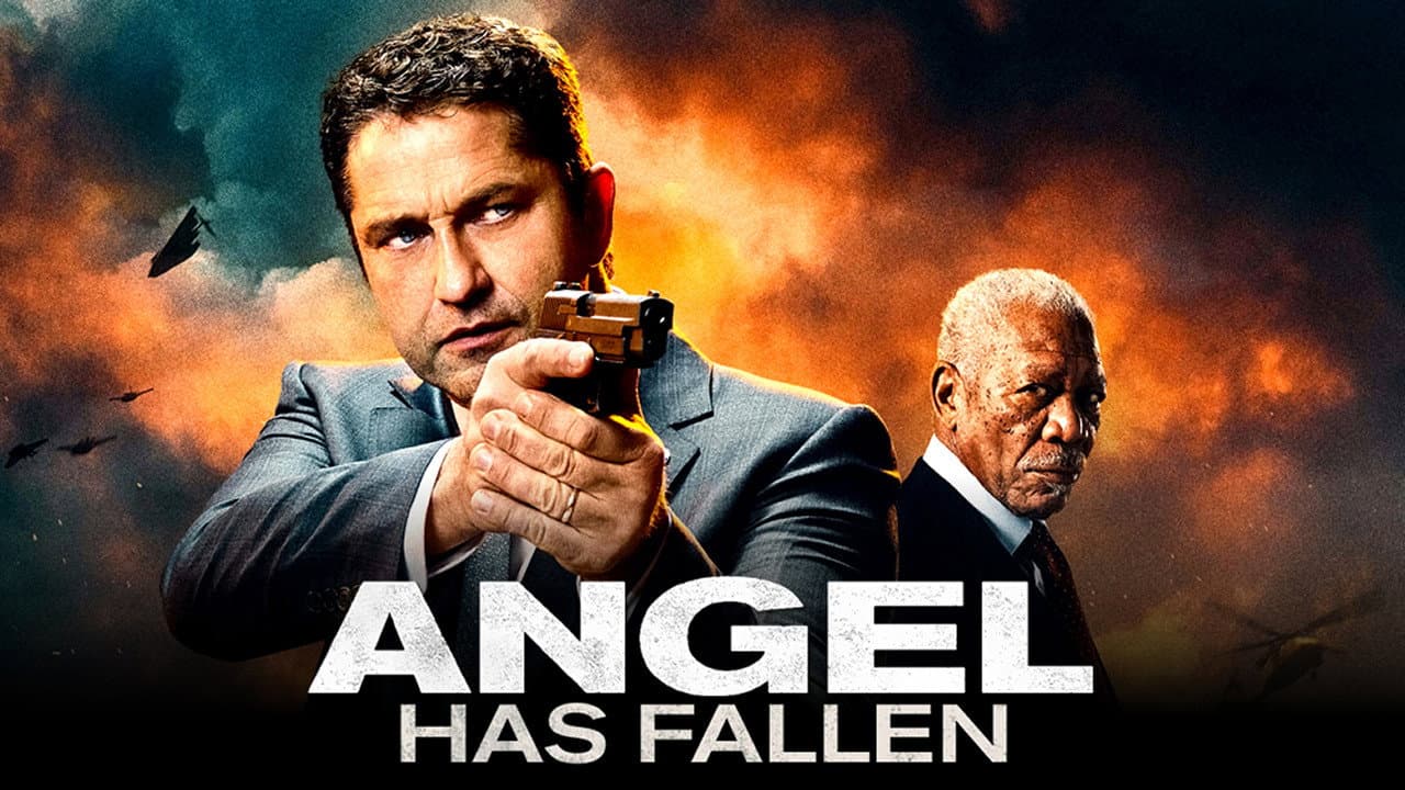 Angel Has Fallen — backdrops with title 4