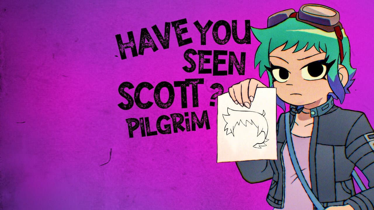 Scott Pilgrim Takes Off — backdrops with title 3