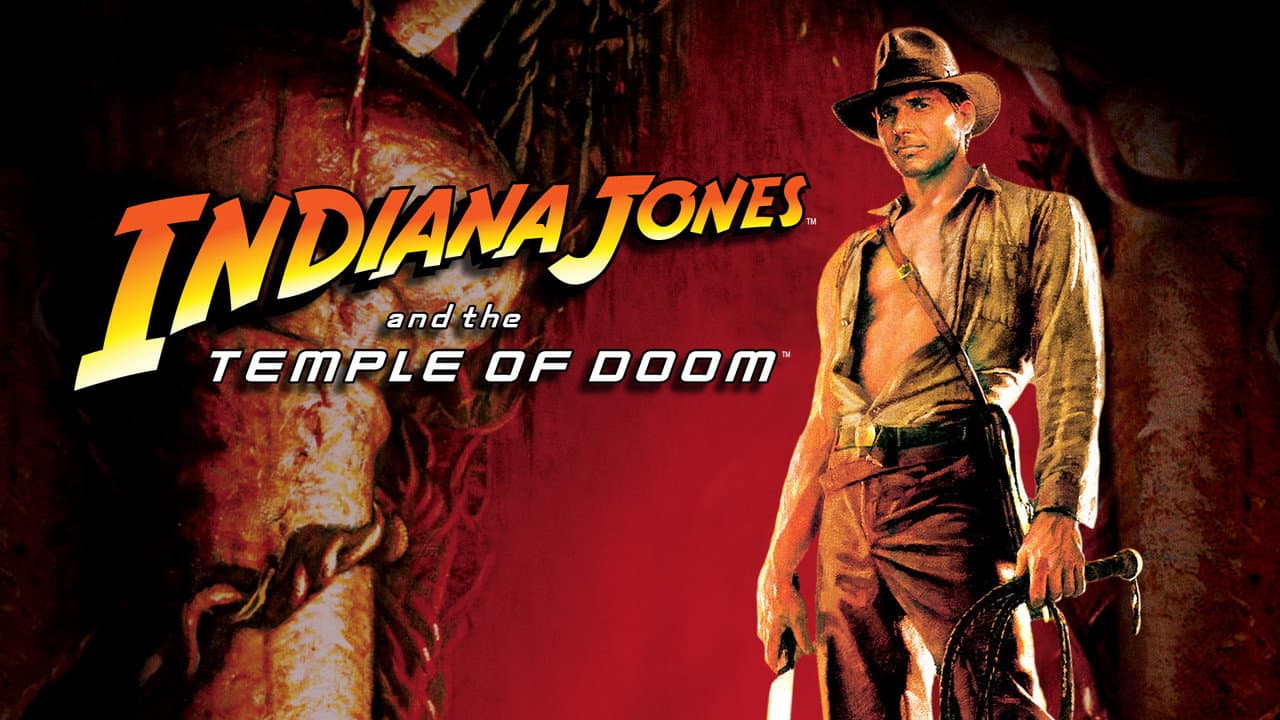 Indiana Jones and the Temple of Doom — backdrops with title 3